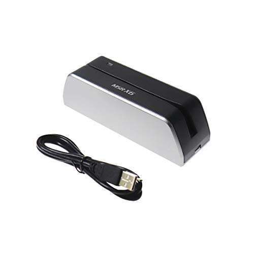 MSR X6 Swipe Card Reader Writer - 3-Track USB, Compatible with MSR206, MSR605X, MSR606