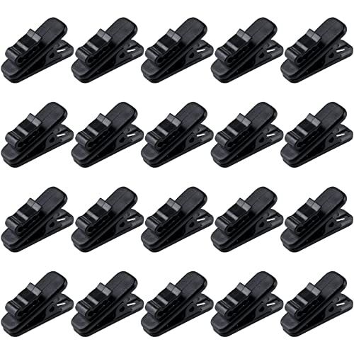 MUZHI Headphone Clips - 20 Pack Earbud Cable Clips for 1.5mm Wires | Keep Earphone Cords Organized & Tangle-Free
