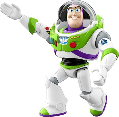 Mattel Disney Pixar Toy Story Talking Buzz Lightyear Action Figure - 10-Inch Collectible with 30+ Sounds & Motion