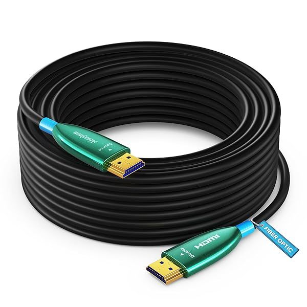 Maximm 4K HDMI Cable 75ft - High-Speed Fiber Optic, 18Gbps, 4K60Hz, HDCP 2.2, 3D ARC-Compatible