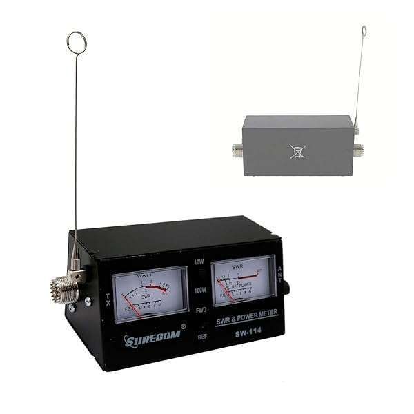 McBazel Surecom SW-114 SWR RF Field Strength Meter with SO-239 UHF Connector for Accurate CB Testing