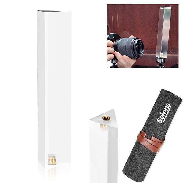 Capture Stunning Photos with Meking Photography Prism & Microfiber Cloth - 5.12 Inch Optical Glass for Light Spectrum Teaching