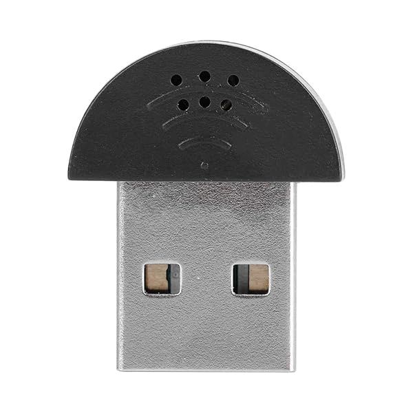 Mini Microphone, Portable USB Studio Speech 360° Omnidirectional Noise Cancellation Microphone Recording Audio MIC Adapter for Computer PC(black)