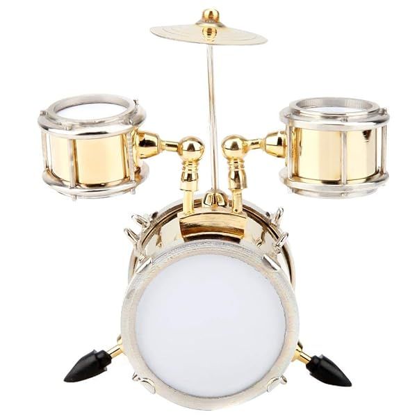Miniature Drum Set Ornament - Perfect Drummer Gift & Home Decor | 3.39x3.15x2.32in with Box