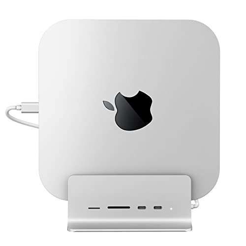 Minisopuru Mac Mini Dock: 5-in-1 USB-C Hub with M.2 NVMe/SATA SSD Support & 10Gbps Data Transfer