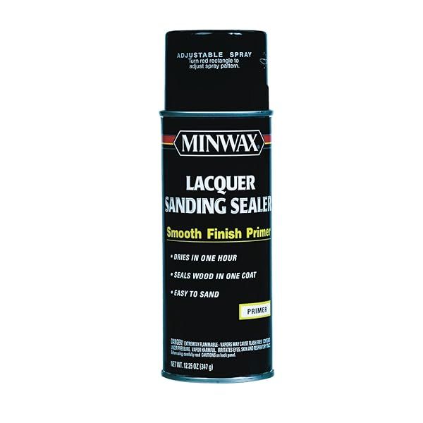Minwax Smooth Clear Oil-Based Lacquer Sanding Sealer 12.25 Oz - Perfect Finish for Wood Projects