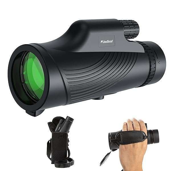 Usogood 10x42 Monocular Telescope: Compact, Waterproof & Lightweight for Bird Watching - Perfect for Adults!