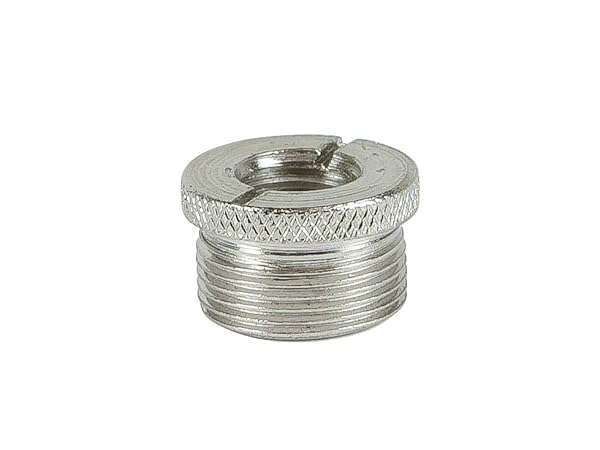 Monoprice 602000 Screw Thread Adapter: 5/8 Male to 3/8 Female for Microphone Stands - Silver