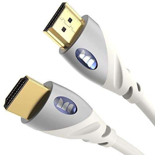 Monster 6FT HDMI Cable 4K Ultra HD with Ethernet & Gold Contacts - Perfect for PS3 & Monitors