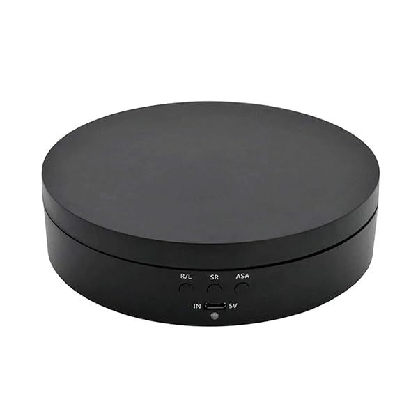 Motorized Rotating Display Stand, 360 Degree Electric Rotating Turntable for Photography Products Display, Jewelry, Watch, 3D Models, Cake and Collectibles (Matte)