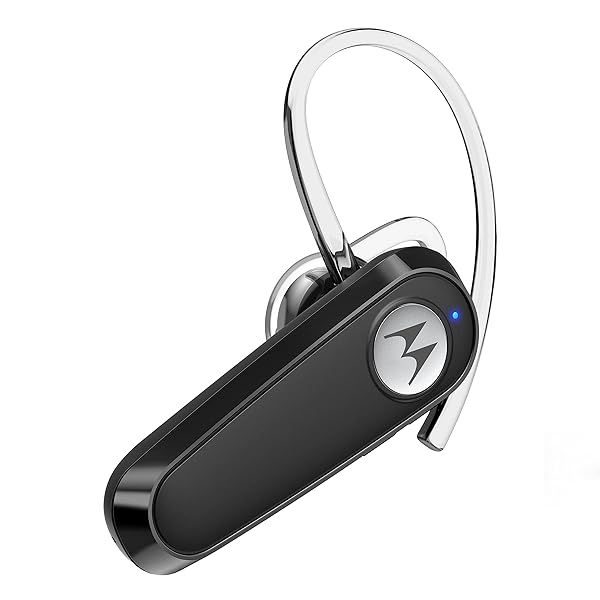 Motorola HK126 Bluetooth Earpiece: Lightweight Mono Headset with 8-Hour Talk Time & Dual Device Connectivity