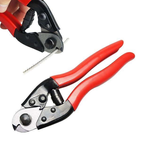 Muzata Cable Cutters Wire Cutters Heavy Duty Stainless Steel Wire Rope Seal Cutter Aircraft Up to 5/32