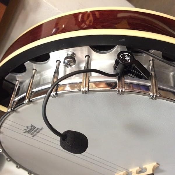 Myers Pickups Feather Banjo Pickup with Flexible Micro-Gooseneck for Superior Sound Quality