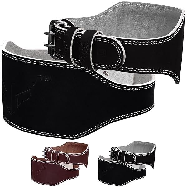 Buy Mytra Fusion 6-Inch Leather Weight Lifting Belt for Men & Women - Ultimate Powerlifting Back Support