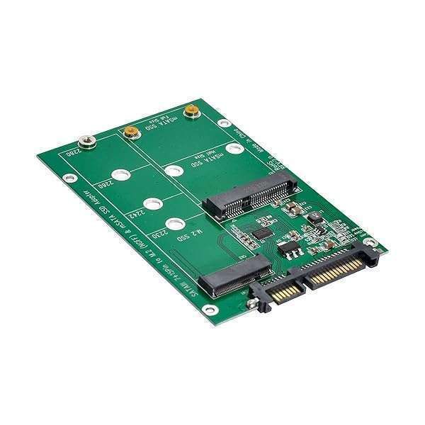 NFHK 2-in-1 Mini PCI-E & mSATA to SATA 3.0 Adapter Converter for SSD - Fast & Reliable Performance