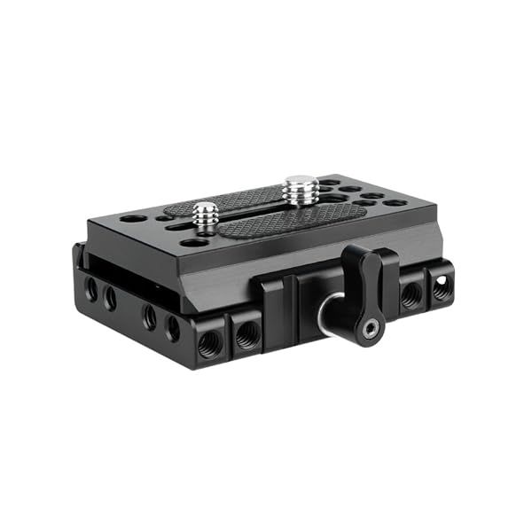NICEYRIG Quick Release Base Plate for Manfrotto 577, 501, 504, 701 - DSLR 15mm Rail Support System