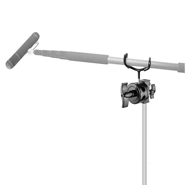 Neewer Microphone Boom Pole Mount Adapter with Grip Head & Support Holder for C-Stand & Mic Stand