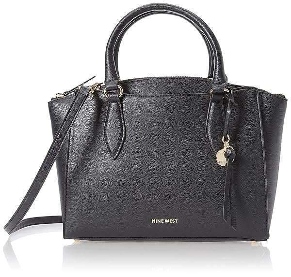 Shop Nine West Paisley Satchel in Black - Stylish & Versatile Handbag for Every Occasion