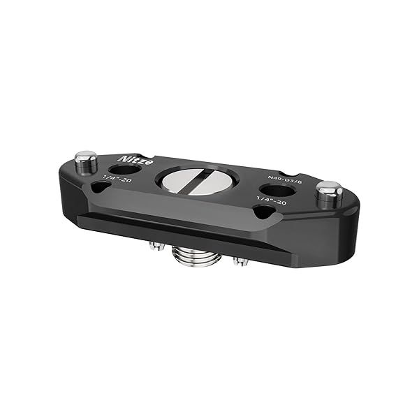 Nitze NATO Rail with 3/8 Screw with Removable ARRI Locating Pins - N49-D3/8