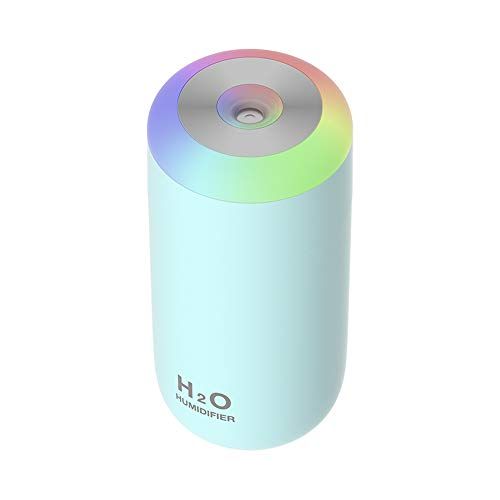 Buy O-Mei Stars 350ml USB Mini Plant Humidifier - Cool Mist & Night Light for Indoor Plants & Babies (Cyan)