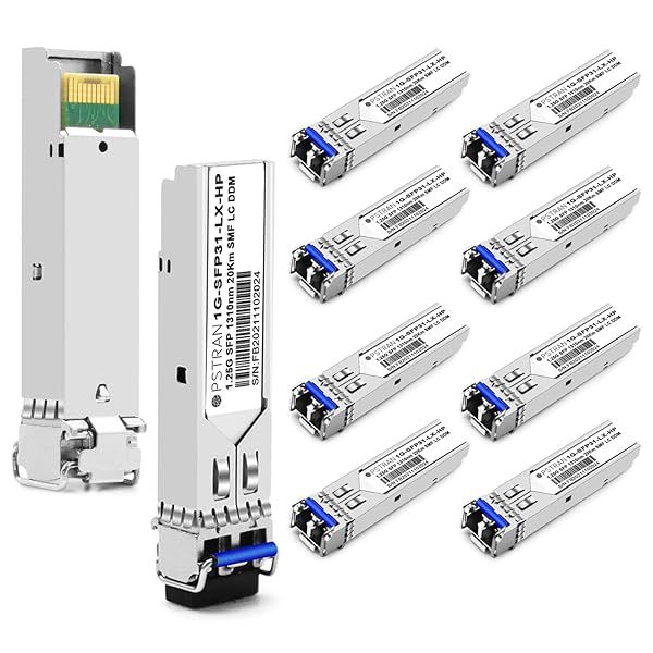 OPSTRAN 1000BASE-LX/LH SFP Transceiver Module for HPE Aruba J4859D & More - 1310nm 20km DDM Duplex LC SMF (10 Pack)