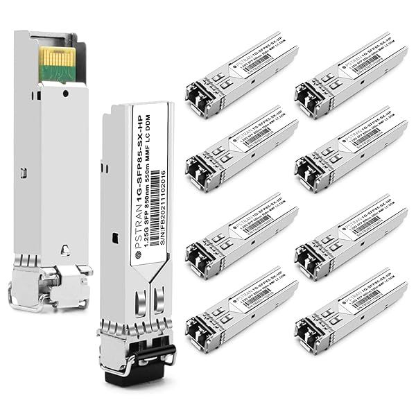 OPSTRAN 1000BASE-SX SFP Transceiver for HPE Aruba J4858D & More - 10pcs, 850nm, 550m, DDM Duplex LC MMF