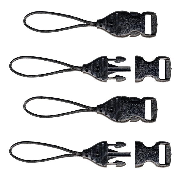OP/TECH USA Mini QD Loops 1.5mm - Black Connectors for Cameras, Phones & Binoculars