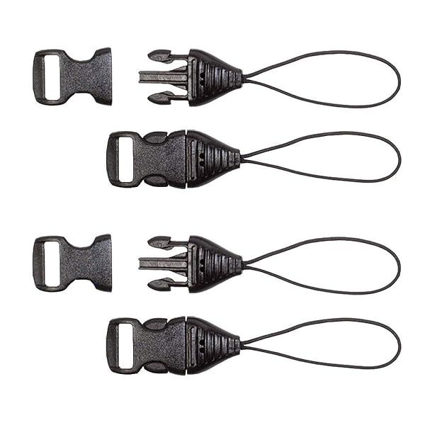 OP/TECH USA Mini QD Loops 1mm - Black System Connectors for Secure Gear Attachment