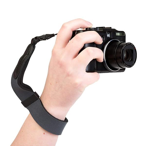 OP/TECH USA Neoprene Camera Wrist Strap for Mirrorless Cameras - Durable Steel Design