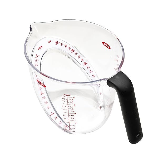OXO Good Grips 4-Cup Angled Measuring Cup: Accurate Measurements & Easy Pouring