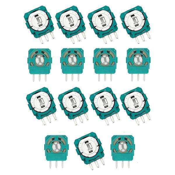 Onyehn 15pcs 2k3 Ohm Potentiometer Set for Dualsense PS5 Controller - ALPS Joystick Repair Parts