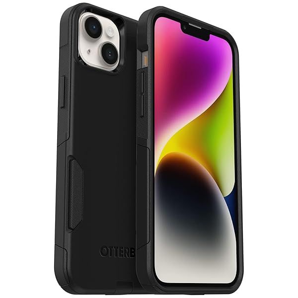 OtterBox iPhone 14 Plus Symmetry Series Case Black Sleek Design Wireless Charging Compatible Camera Screen Protection