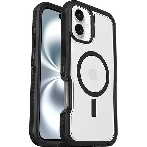 OtterBox iPhone 16 Plus Defender Series XT Clear Case Dark Side for Ultimate Protection and Style