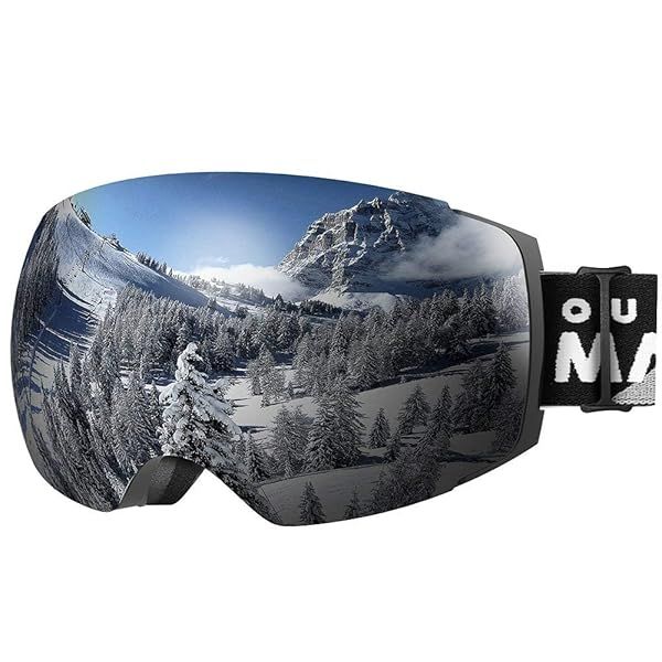 OutdoorMaster Ski Goggles PRO - Frameless, UV400 Protection, Interchangeable Lenses for Men & Women - Includes Free Protective Case