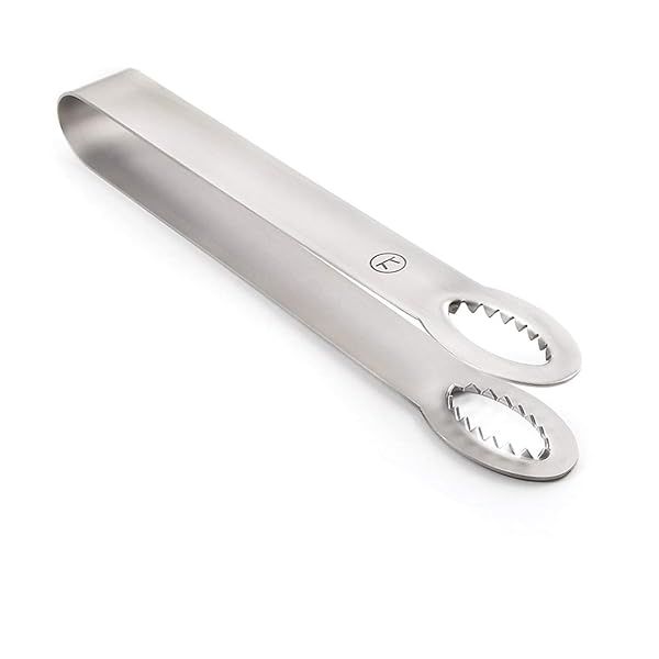 Outset 8-Inch Stainless Steel Ice Tongs - Durable, Stylish & Essential for Every Bar