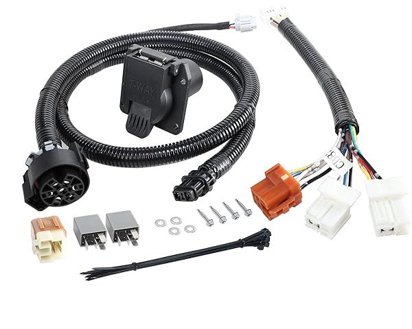 Oyviny RV 7 Way Trailer Wiring Harness for Nissan Frontier Xterra and Suzuki Equator Without Factory Tow Package Reley Harness Included