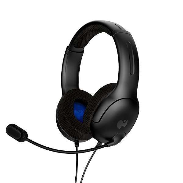Buy PDP AIRLITE Wired Stereo Gaming Headset for PS5/PS4/PC - Lightweight, Noise-Canceling Mic, Officially Licensed