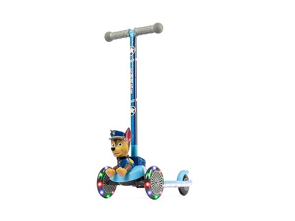 Buy Paw Patrol Chase Kick Scooter for Kids - 3-Wheel Light Up, Anti-Slip Deck, Lean to Steer, Lightweight, 75 LB Limit