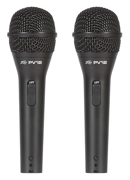 Peavey PVi 2 Dynamic Cardioid Handheld Microphone 2-Pack - Best Quality & Value