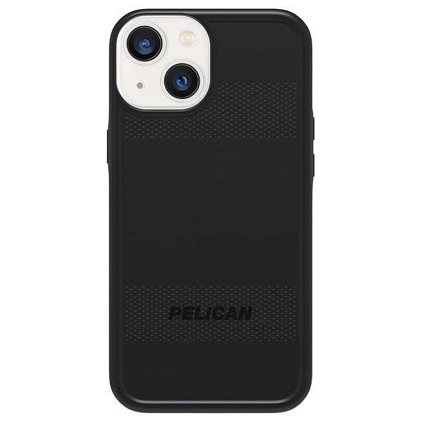 Pelican Protector Series iPhone 13 Case - Rugged, Anti-Scratch Bumper Cover in Black