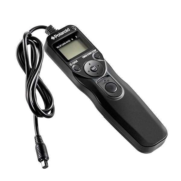 Polaroid PLRTC18 Timer Remote for Canon DSLRs - Perfect Shutter Release Control