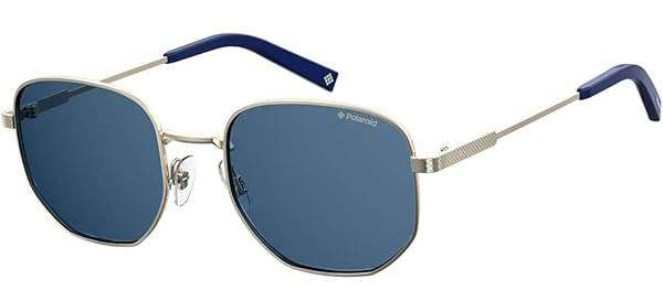 Shop Polaroid Men's PLD 2081/S/X Square Sunglasses - Gold/Polarized Gray, 51mm, 19mm for Ultimate Style & UV Protection