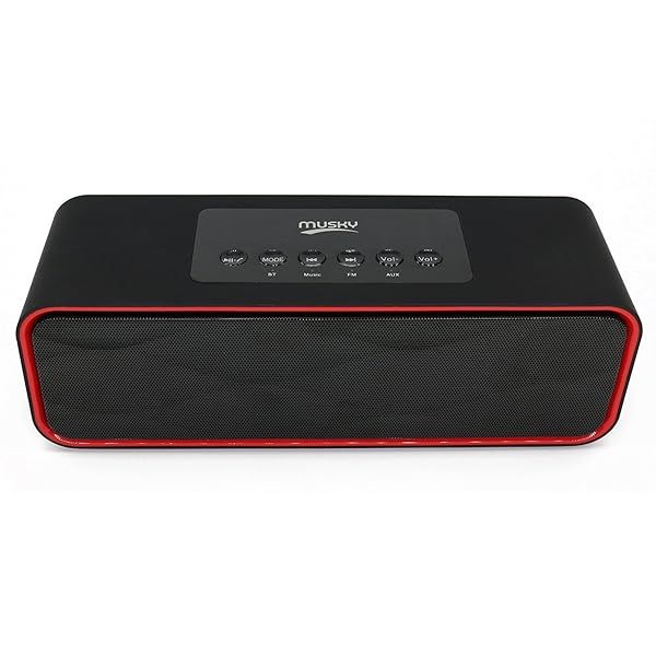 Portable Bluetooth Stereo Speaker with Dual Subwoofer, FM Radio & Handsfree - Perfect for Smartphones, Tablets & More!