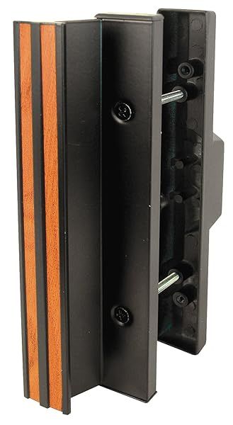 Prime-Line C 1058 Black Diecast Mortise Sliding Patio Door Handle - 3-15/16 In. Single Pack