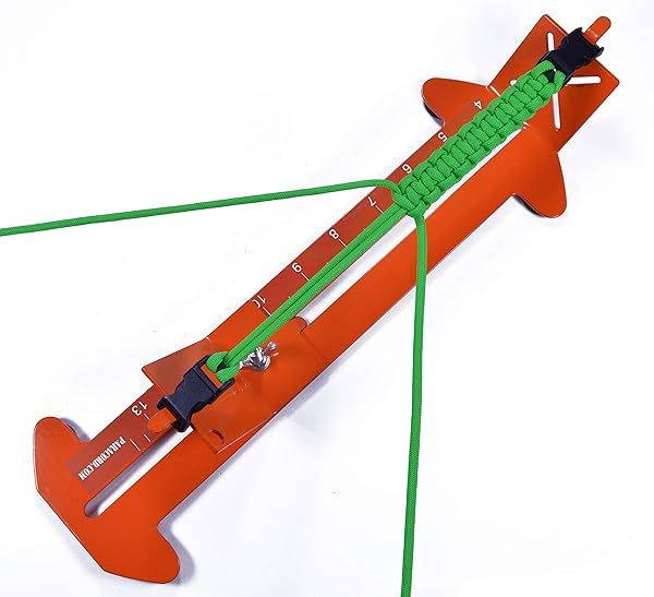 Pro Paracord Jig & Beginner Bracelet Kit: 50ft Paracord, Buckles & Built-in Monkey Jig Included!