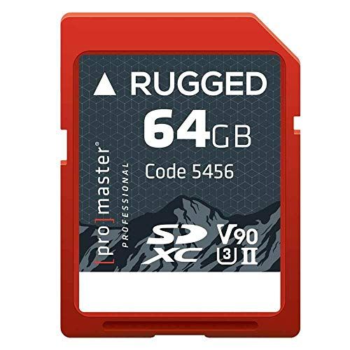 ProMaster 64GB Rugged SDXC Memory Card CINE UHS-II (Model 5456) - Fast, Durable Storage for Professionals