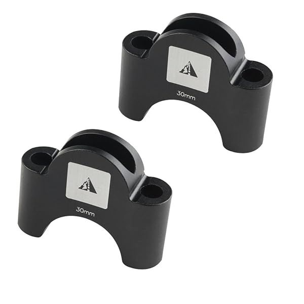 Profile Design Aerobar Bracket Riser Kit - Black 30mm for Enhanced Comfort & Performance