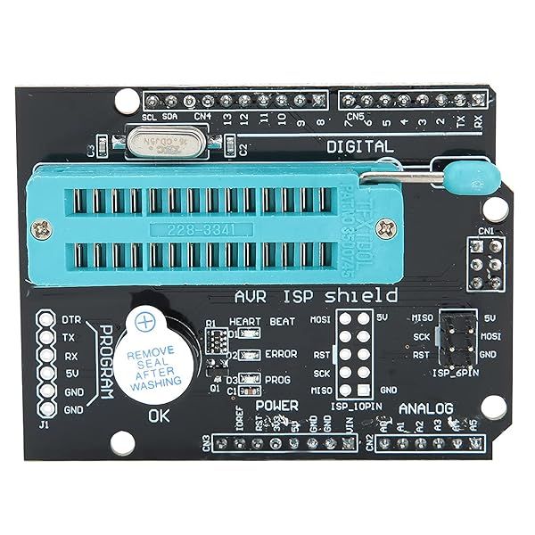 AVR ISP Programmer Expansion Board with Buzzer & LED - Burn Bootloader Module