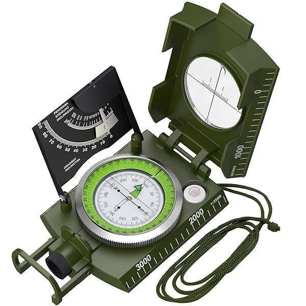 Proster IP65 Waterproof Hiking Compass with Sighting Clinometer & Carry Bag - Perfect for Camping, Hunting & Geology Activities