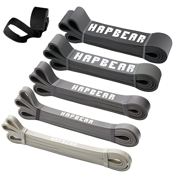 Top 5 HAPBEAR Pull Up Assistance Bands: Heavy Duty Resistance Bands for Powerlifting & Fitness Training